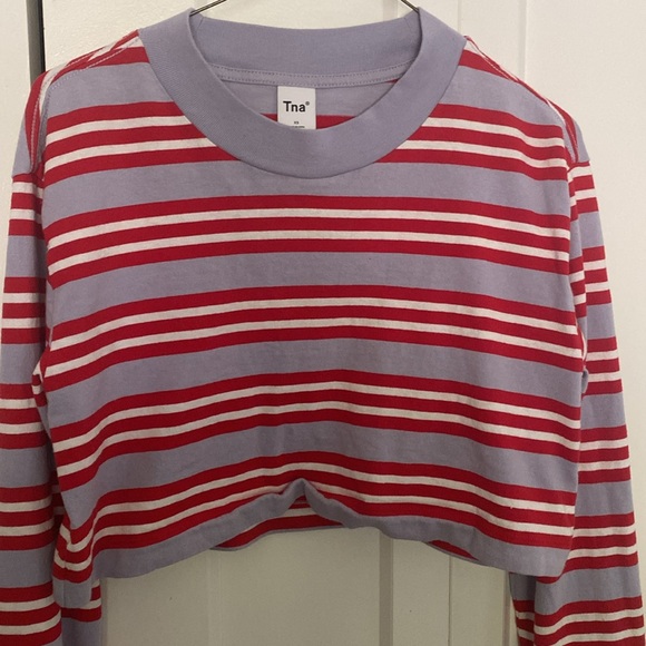 tna long sleeve crop with stripes xs - Picture 2 of 3